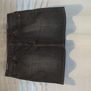 Gap stretchy mini denim skirt